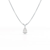 1 Carat Pear Shape Lab Diamond Pendant